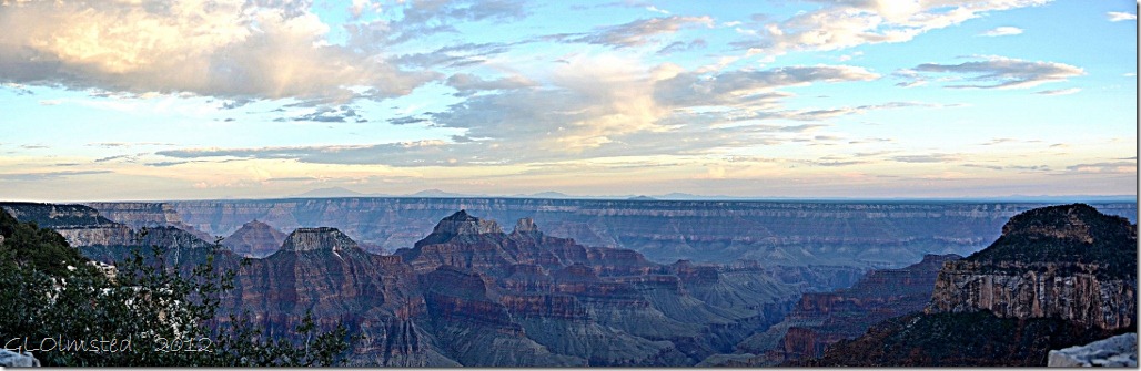 01 Sunset reflected off clouds above temples from Grand Lodge NR GRCA NP AZ pano (1024x331)