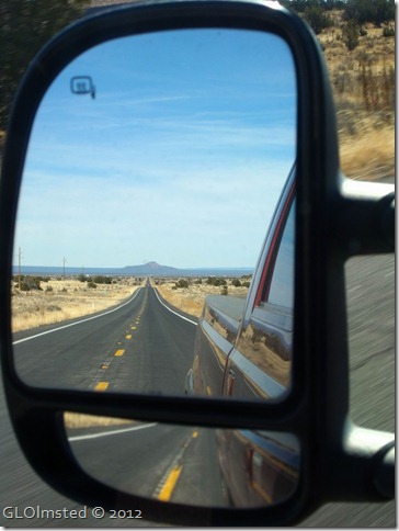 07 Side mirror view of Red Butte US180 S Kaibab NF AZ