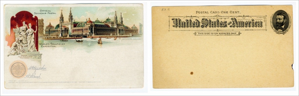 1893 postcard front and back