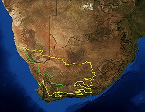 satellite image Karoo South Africa