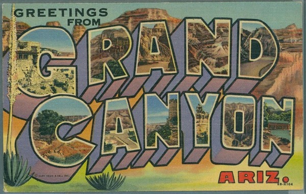 Historic postcard from GRCA