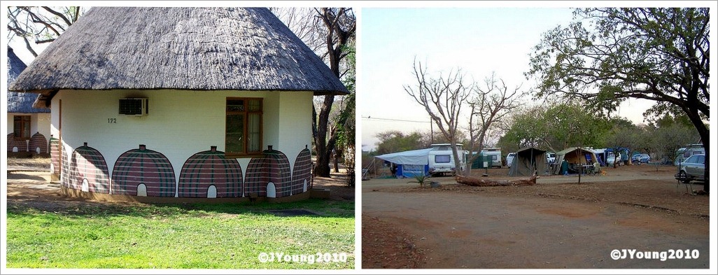 Chalet and campground Kruger National Park South Africa