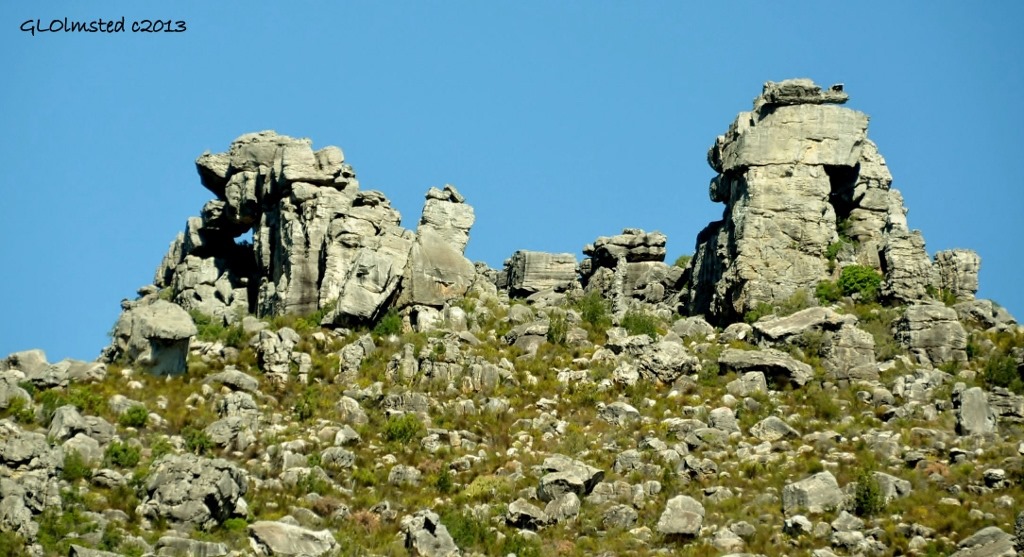 Rock formations along Mitchell's Pass SA