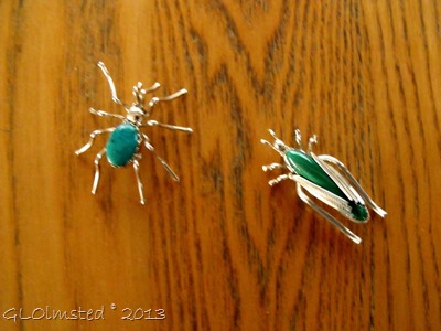 Sterling Silver & stone bug jewelry