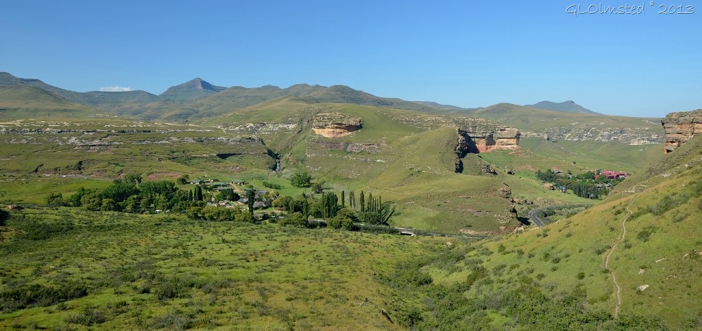 View from Echo Ravine trail Golden Gate Highlands NP SA