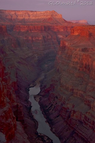 Sunset Toroweap Grand Canyon National Park Arizona