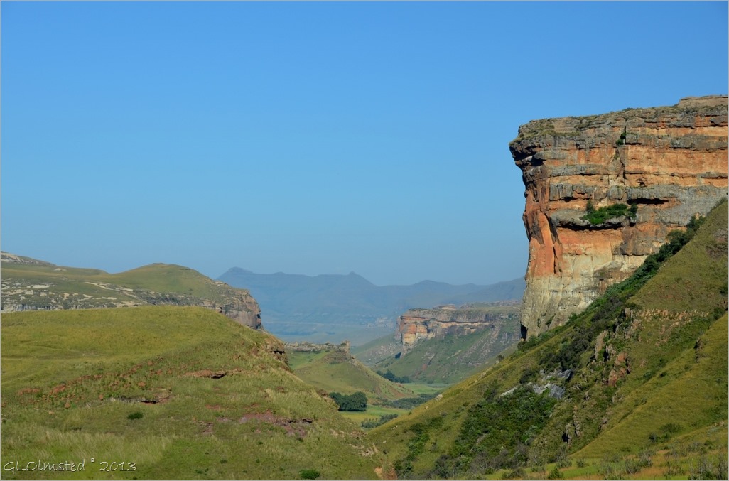View from Echo Ravine trail Golden Gate Highlands National Park South Africa