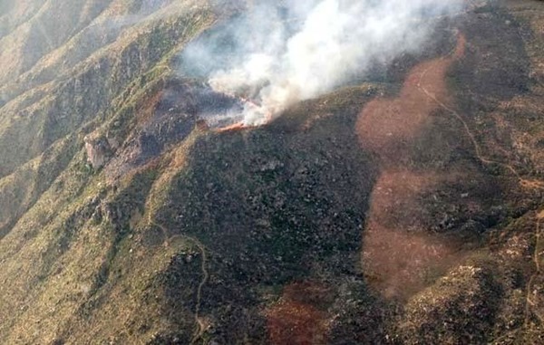 Yarnell Hill Fire from inciweb Photo from AZ State Air Attack plane on 062913