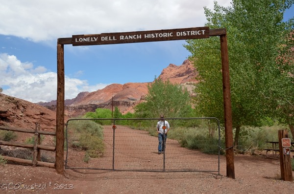 Lonely Dell Ranch Historic District entrance Lees Ferry Arizona