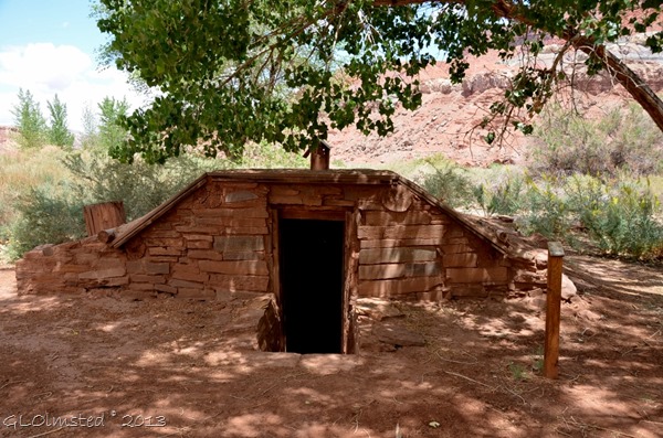 Root cellar at Lonely Dell Ranch Lees Ferry Arizona