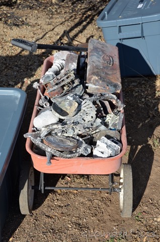 Wagon full of melted stuff Yarnell Arizona
