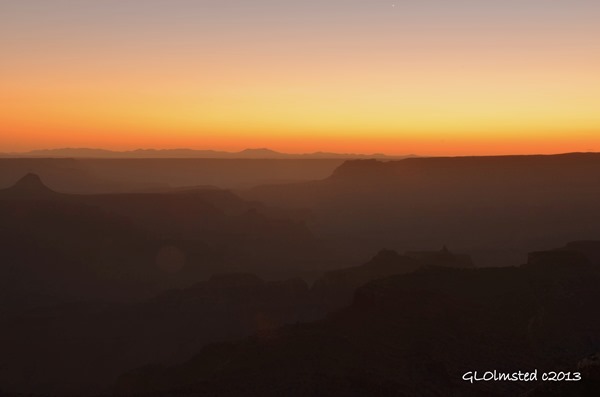 Sunset from Point Sublime North Rim Grand Canyon National Park Arizona