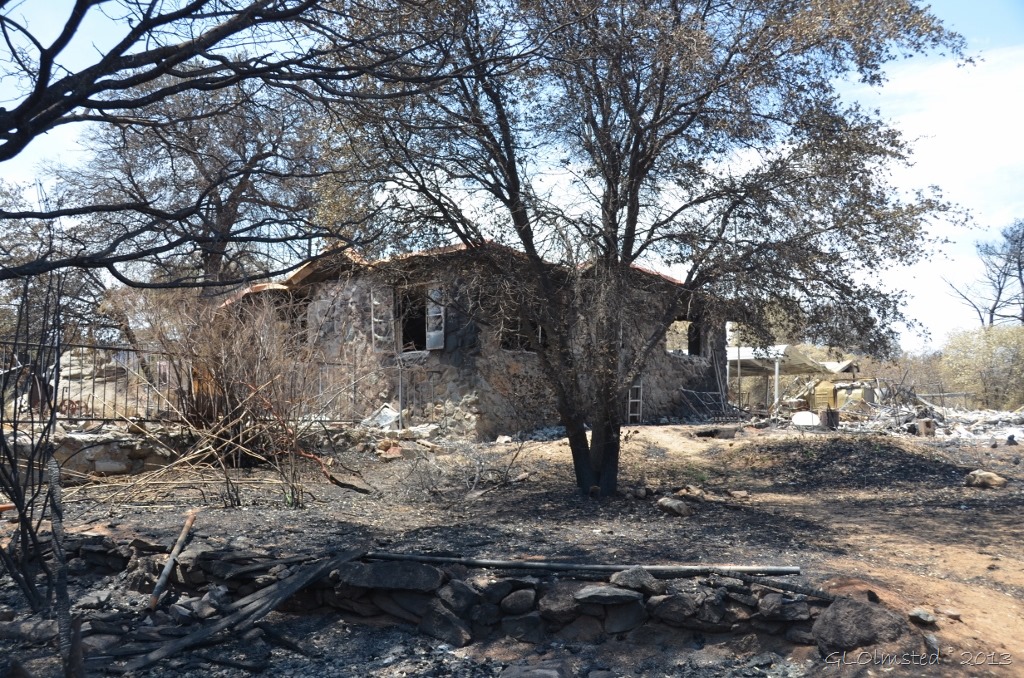 Back of Berta's house Yarnell Arizona