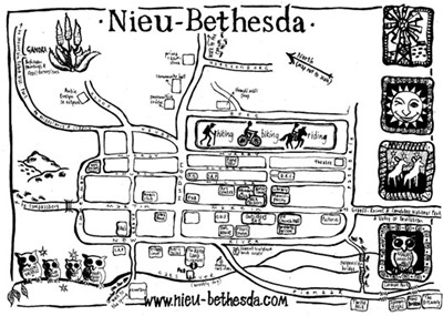 map of Nieu-Bethesda from their site