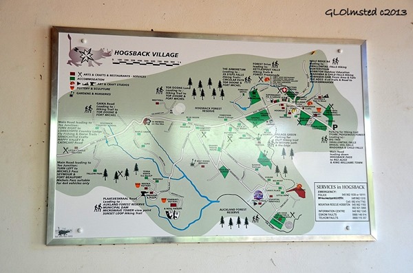 Village map Hogsback South Africa
