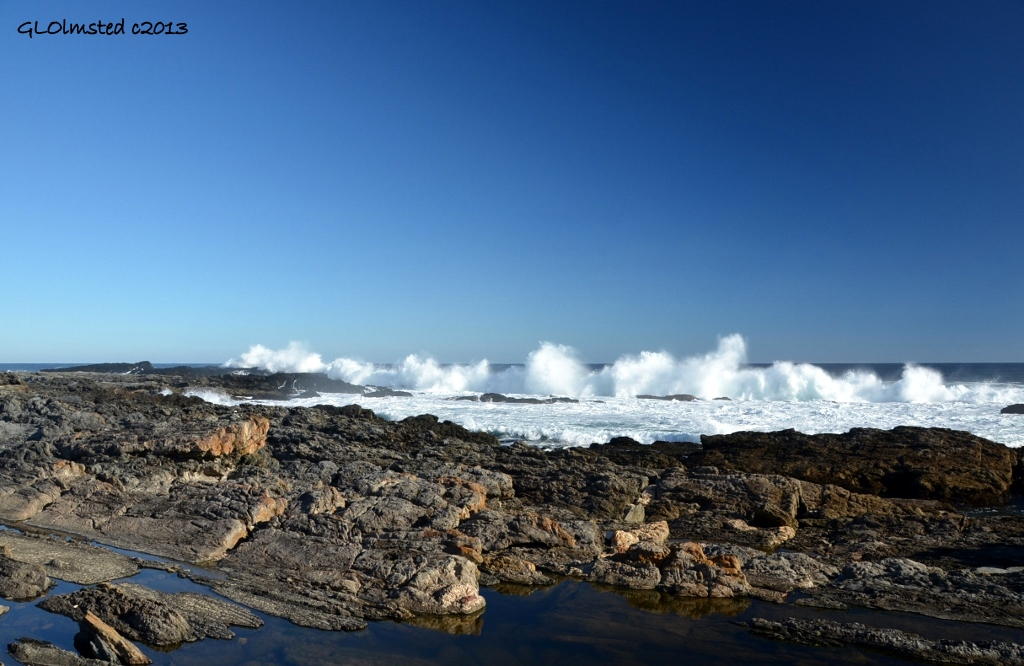 Crashing waves at Storms River Mouth Tsitsikamma National Park South Africa
