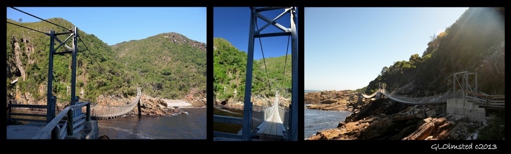 Suspension bridges Storms River Mouth Tsitsikamma National Park South Africa