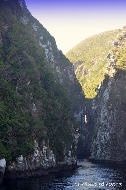 Storms River canyon from Suspension Bridge trail at Storms River Mouth Tsitsikamma National Park South Africa