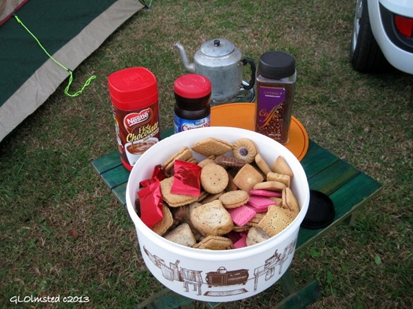 Breakfast of coffee & rusks at Pilgrim Rest camp Mpumalanga South Africa