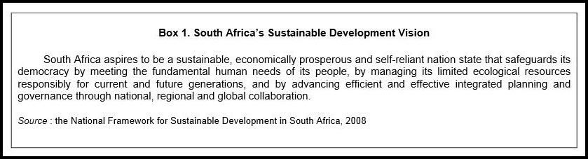 South Africa’s Sustainable Development Vision