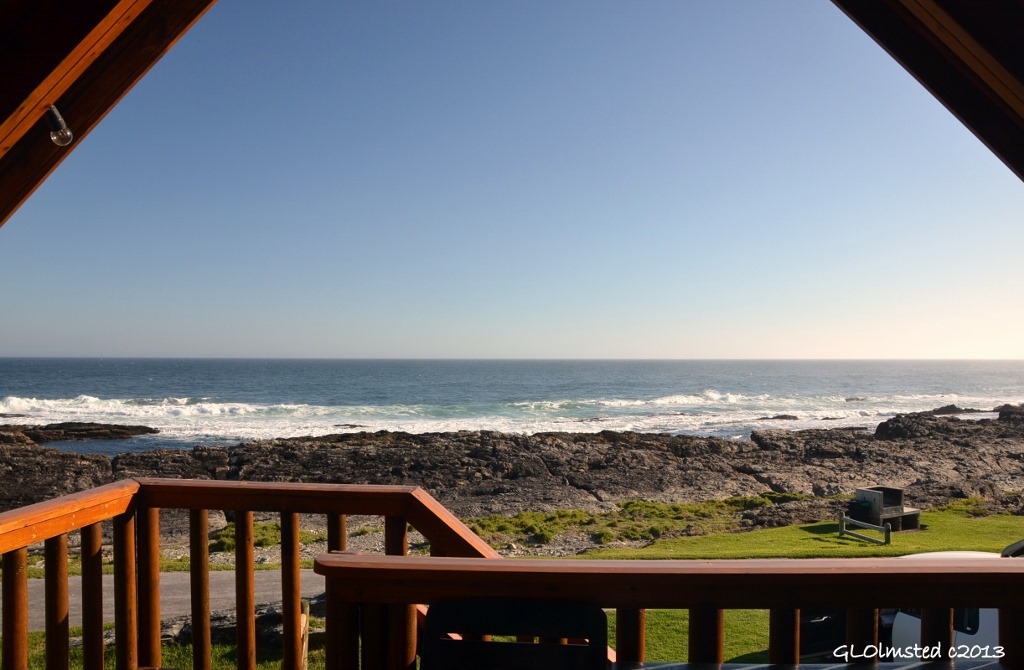 Ocean view from chalet at Storms River Mouth Tsitsikamma National Park South Africa