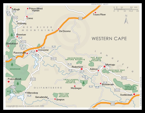 map western cape