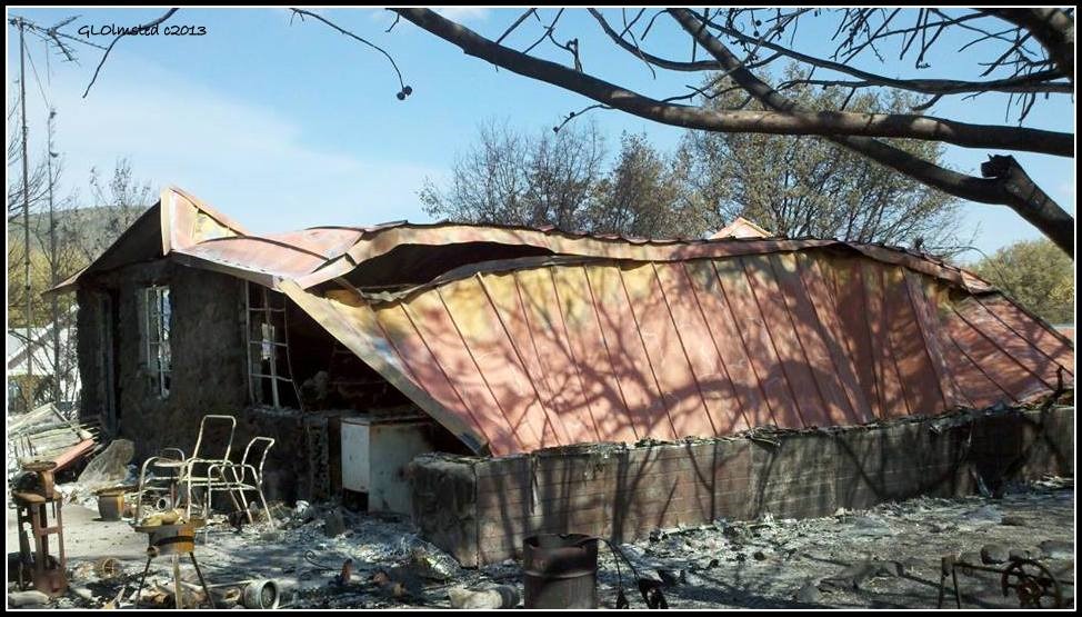 Berta's house after fire Yarnell Arizona