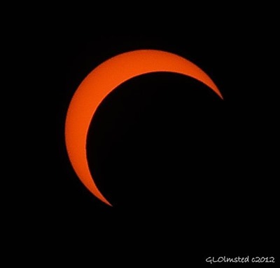 Partial eclipse North Rim Grand Canyon National Park Arizona