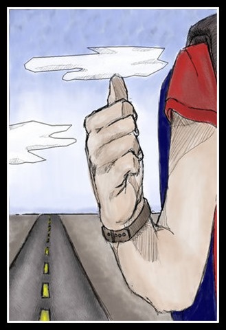 06 hitchhiker_colored_by_ChatDeNoir
