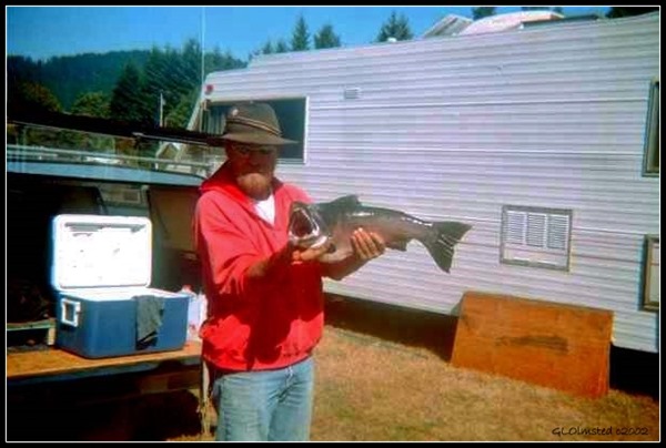 Dale with salmon Carson Washington