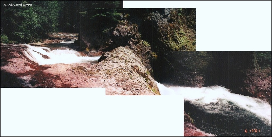 Straight & Quartz Creeks waterfall Gifford Pinchot National Forest Washington