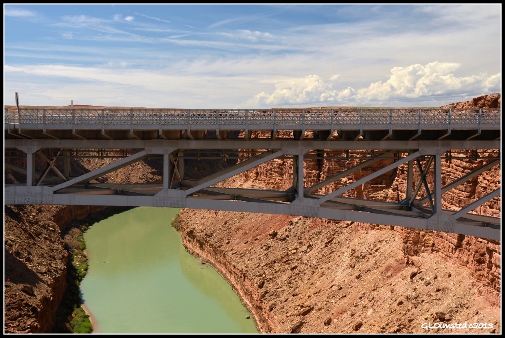 Navajo Bridge, Marble Canyon & Colorado River from Navajo Bridge Glen Canyon Recreation Area Marble Canyon Arizona