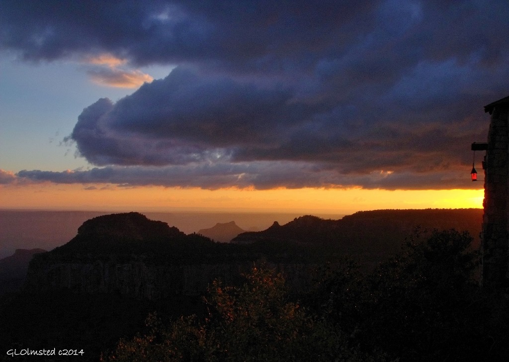 Sunset from Grand Canyon Lodge North Rim Grand Canyon National Park Arizona