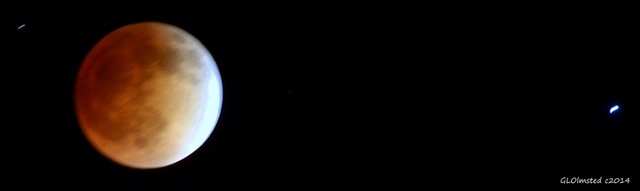Lunar eclipse & star Spica Yarnell Arizona