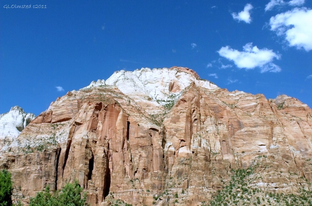 Monuments of sandstone Zion National Park Utah