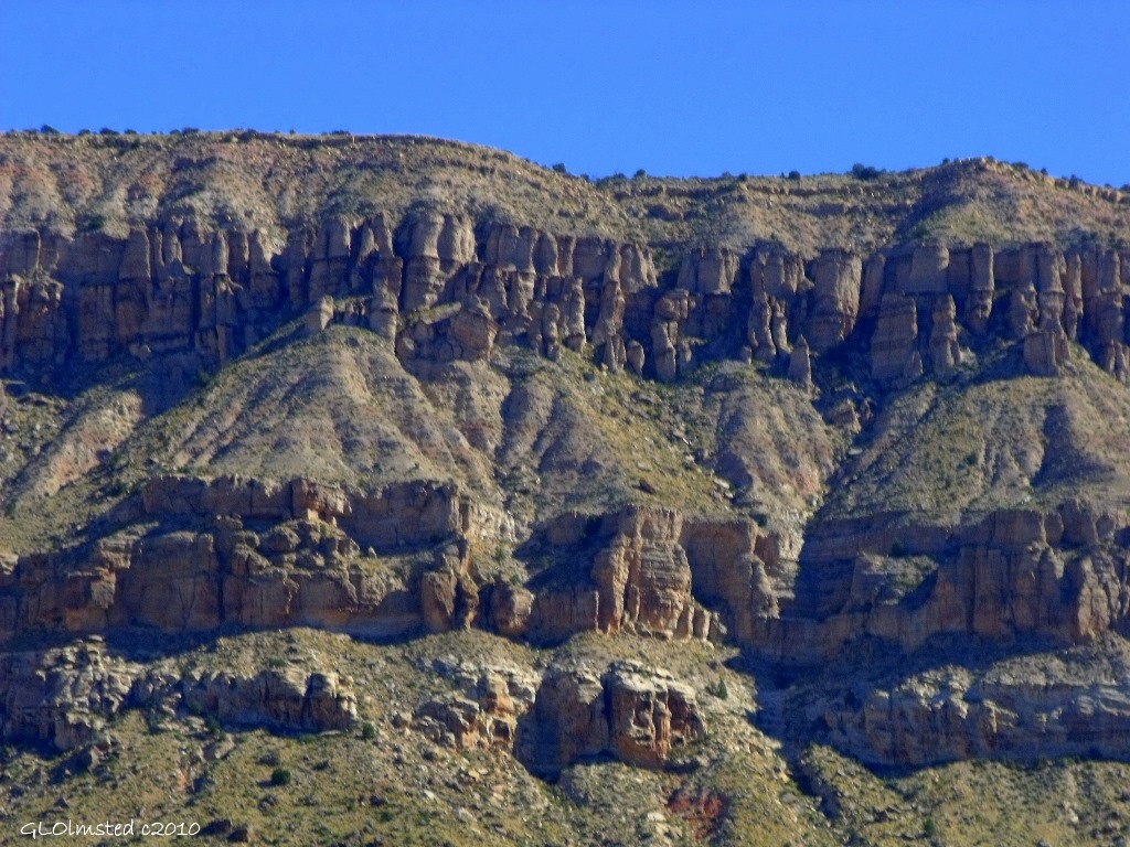 Cliffs along road to Toroweap Grand Canyon National Park Arizona