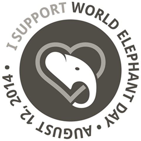 02 I support World Elephant Day logo