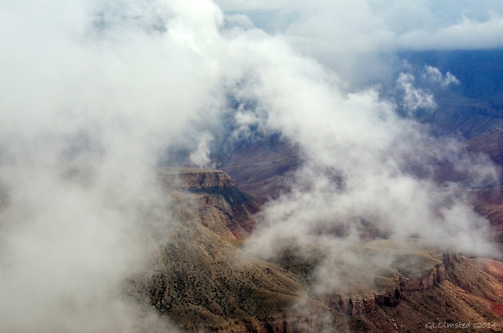 Window in clouds North Rim Grand Canyon National Park Arizona