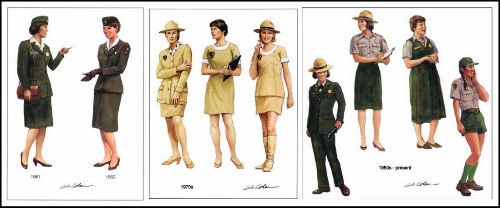 Women's National Park Service uniforms 1960s - present