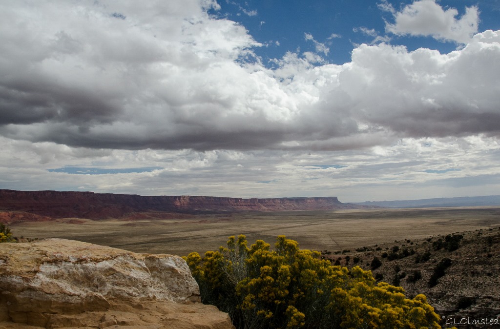Clouds over Vermilion Cliffs from overlook SR89A Kaibab National Forest Arizona