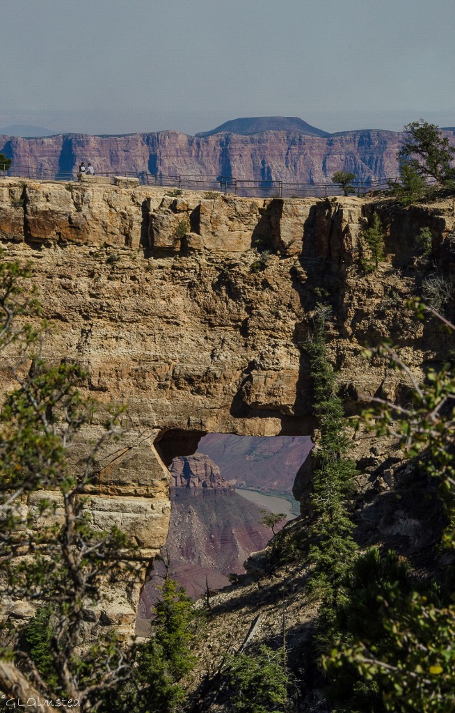 Colorado River thru Angels Window Cape Royal North Rim Grand Canyon National Park Arizona