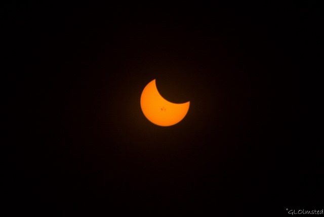 Partial solar eclipse Prescott Arizona