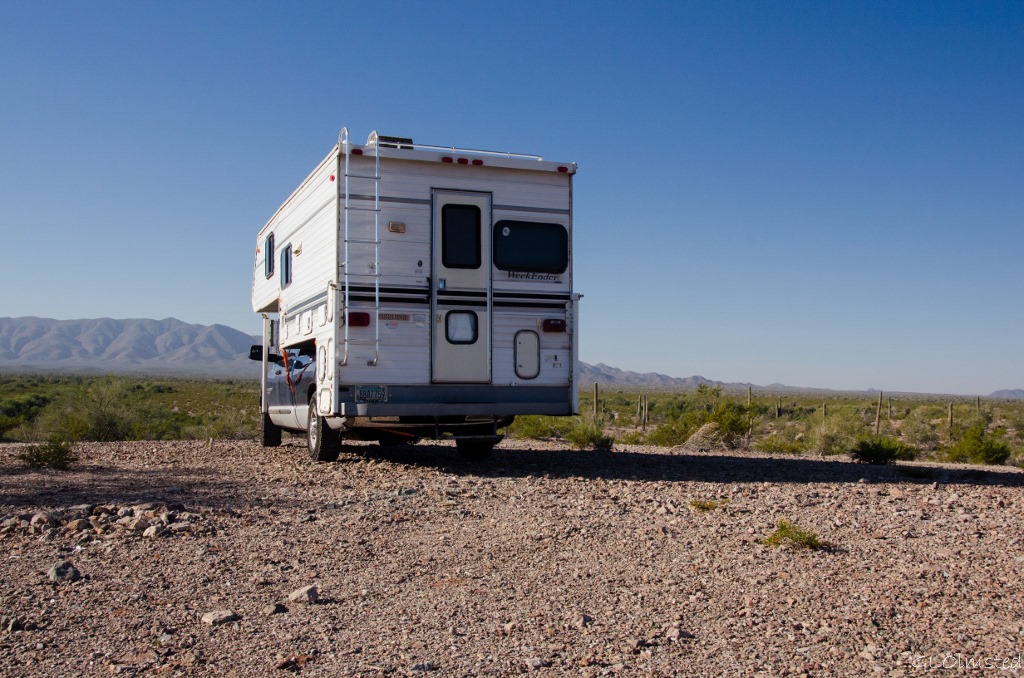 Truck & camper Freeman Road Freeman Road Sonoran Desert National Monument Arizona