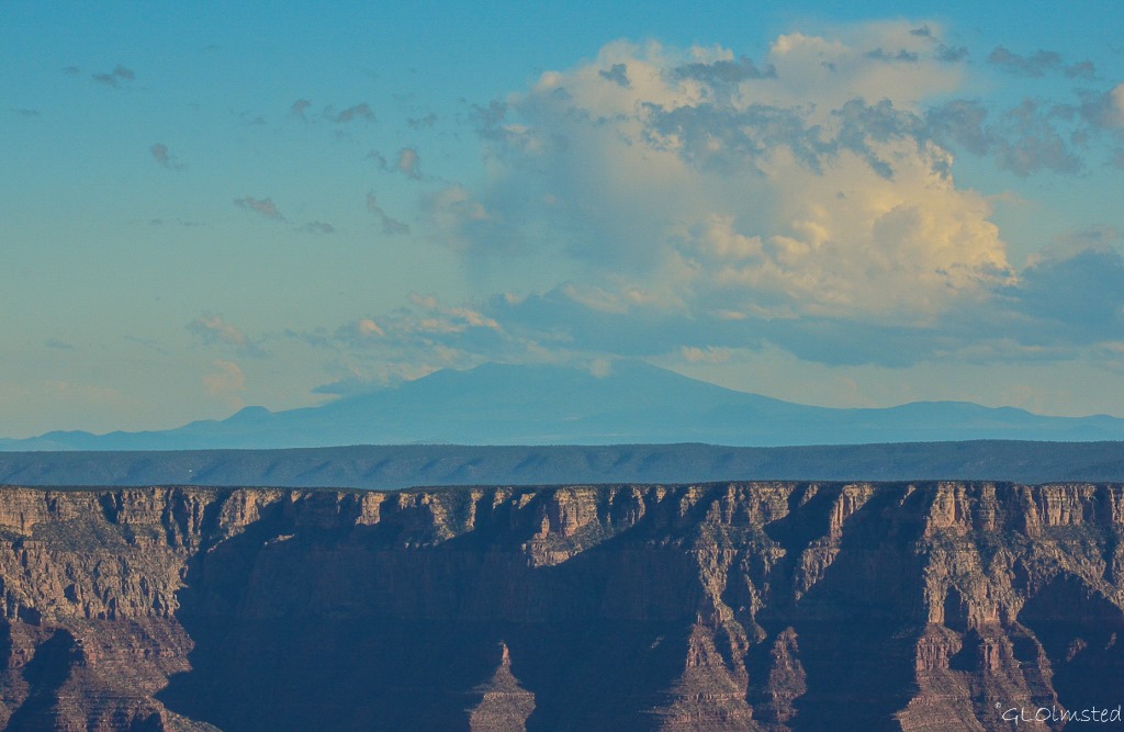 Mount Humphreys from Walhalla overlook North Rim Grand Canyon National Park Arizona