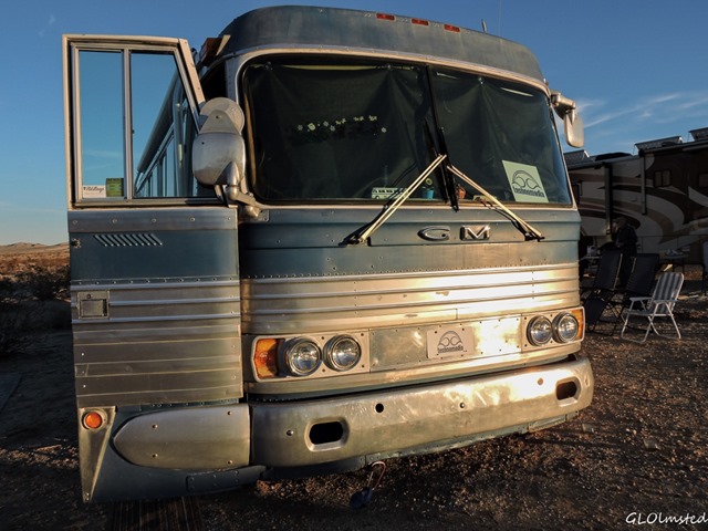 Chris & Cherie's GM bus conversion Anza-Borrego Desert State Park California