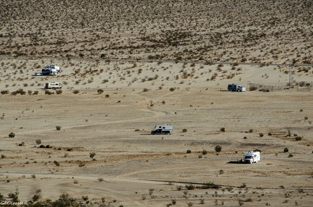My truck camper in middle Anza-Borrego Desert State Park California