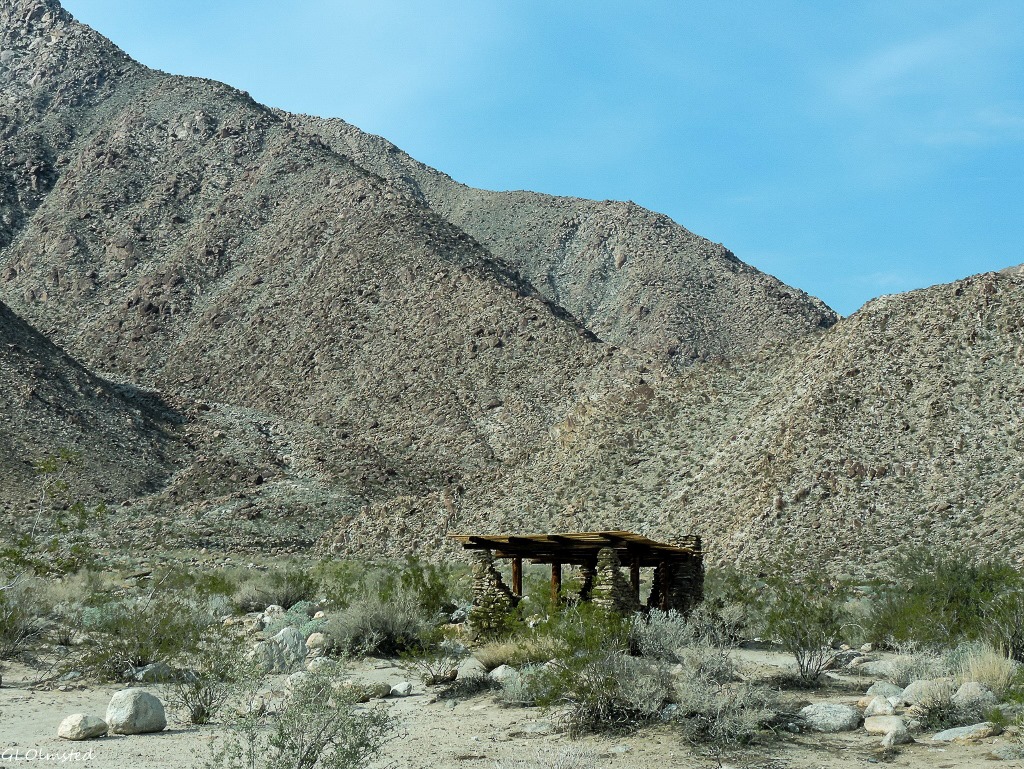 CCC built shelter Borrego Palm Canyon campground Anza-Borrego Desert State Park California