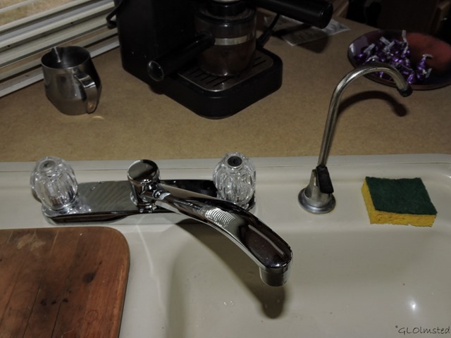 New kitchen faucet in 5th-wheel