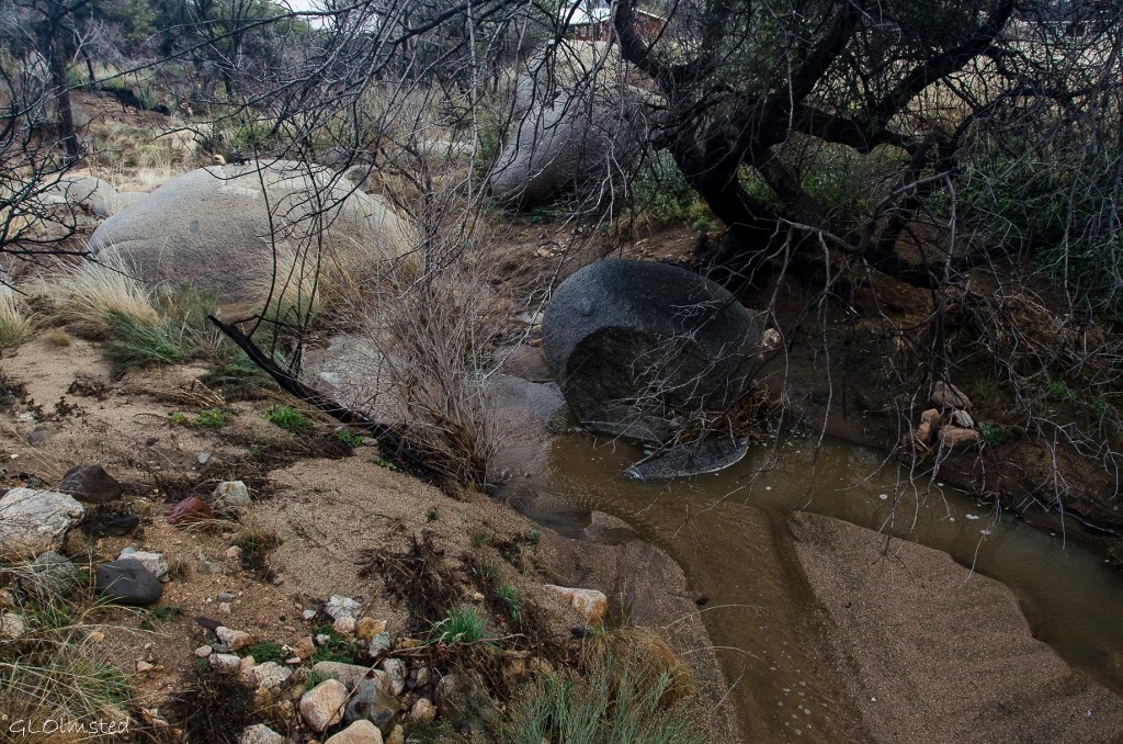 Water in wash Yarnell Arizona