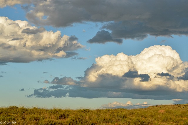 Big clouds over landscape Mountain Zebra National Park South Africa